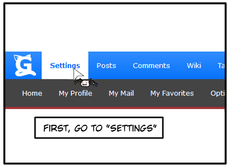 account options, display all content checkbox, save settings. job done.