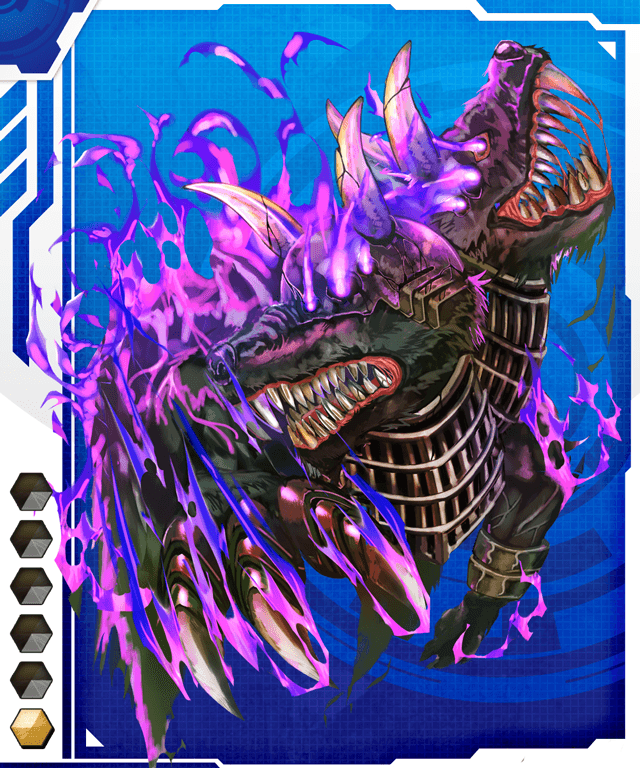 card_(medium) claws fangs gradient_background lilith-soft monster solo taimanin_(series) taimanin_asagi_battle_arena_all_card_gallery taimanin_asagi_kessen_arena