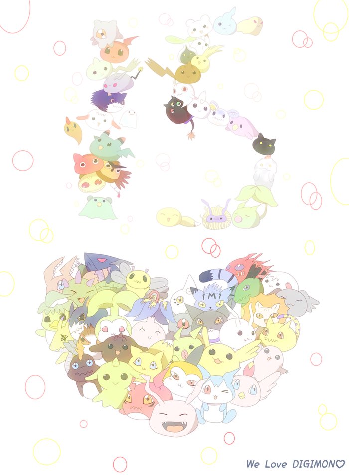 baby babydmon beak bommon botamon bubbmon budmon caprimon cat chapmon chibimon chicomon chocomon choromon cocomon cupimon digimon dodomon dorimon frimon fufumon gigimon gummymon horns jyarimon koromon kuramon kyokyomon leafmon looking_at_viewer minomon missimon mochimon mokumon nyaromon nyokimon pagumon paomon petimeramon petitmon pinamon pitchmon popomon poromon poyomon pukamon punimon pupumon puroromon pururumon puttimon puwamon pyocomon relemon sharp_teeth tail tanemon teeth tokomon tsubumon tsumemon tunomon upamon wanyamon wings xiaomon yukimibotamon yuramon zerimon