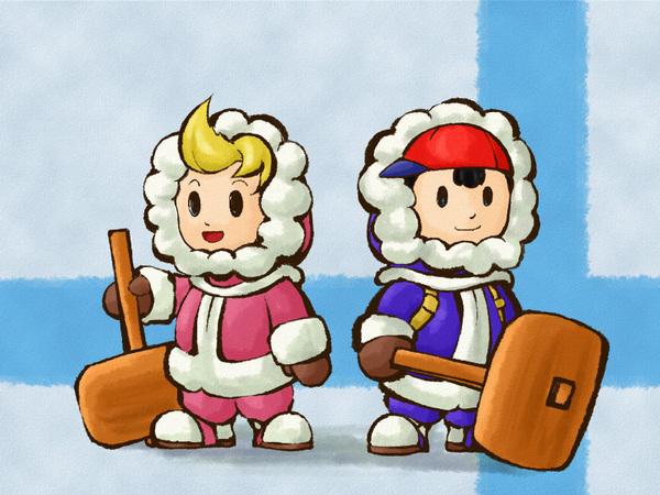 child cosplay hammer ice_climber ice_climbers image_sample lucas_(mother_3) mallet mother_(series) mother_2 mother_3 ness_(mother_2) nintendo parka pixiv_sample ray_k resized super_smash_bros.