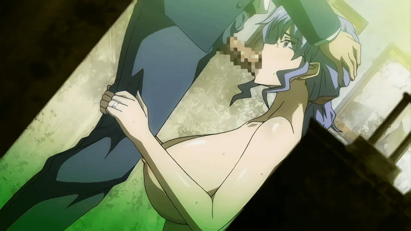 10s 2016 age_difference animated animated_gif arms_up blue_hair blush breast_press breasts censored clothed_male_nude_female daimon_naoko earrings fellatio glasses hands_on_another&#039;s_head huge_breasts jewelry kyonyuu_hitozuma_onna_kyoushi_saimin large_breasts lipstick long_hair makeup mature_female morishita_wataru nipples nude older_female_and_younger_male oral penis principal principal_and_student purple_eyes purple_hair sweat t-rex_(animation_studio) tagme