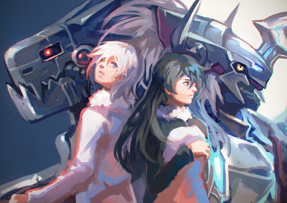 digimon digimon_story:_cyber_sleuth gaioumon garmmy kamishiro_yuugo kamishiro_yuuko mugendramon tagme