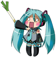 1girl arm_tattoo bad_source black_skirt black_sleeves black_thighhighs blue_hair blue_trim chibi chibi_only collared_shirt commentary_request detached_sleeves food full_body furrowed_brow grey_shirt hachune_miku hair_between_eyes hatsune_miku headset holding holding_food holding_spring_onion holding_vegetable ievan_polkka_(vocaloid) long_hair long_sleeves lowres maso_(ascii_art) miniskirt no_nose o_o pleated_skirt rectangular_mouth red_tattoo shirt simple_background skirt solo spring_onion tattoo thighhighs tie_clip twintails vegetable very_long_hair vocaloid white_background zettai_ryouiki