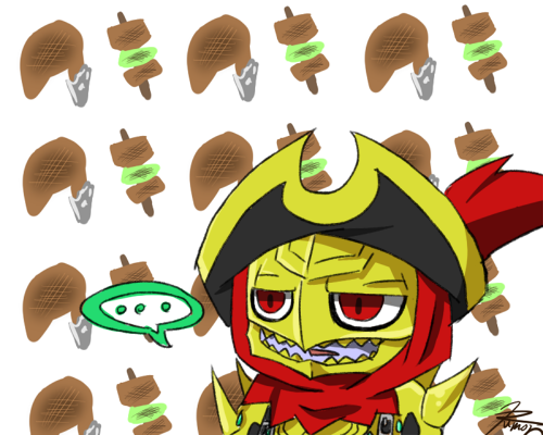 1boy digimon digimon_(creature) lowres male_focus mask red_eyes simple_background solo voltobautamon white_background