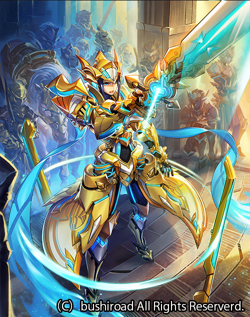 1boy armor armored_boots blue_eyes boots cardfight!!_vanguard company_name faceless faceless_male faulds gloves helmet horse long_hair male_focus purple_hair sword teaching_knight_hudon todee weapon