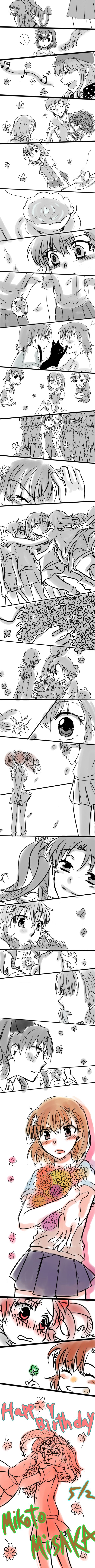 ! 1boy 6+girls absurdres character_name character_request child cionci clover comic crying crying_with_eyes_open english_text flower four-leaf_clover hair_ornament happy_birthday highres lancis lessar long_hair long_image meigo_arisa misaka_imouto misaka_mikoto multiple_girls pleated_skirt school_uniform shirai_kuroko short_hair siblings silent_comic sisters skirt smile tall_image tears toaru_kagaku_no_railgun toaru_majutsu_no_index tsukuyomi_komoe unabara_mitsuki yomikawa_aiho