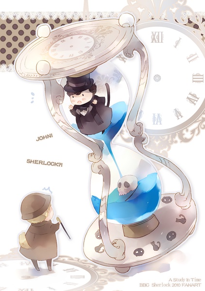 2boys brown_hair jacket john_hamish_watson male_focus mian_lang multiple_boys sherlock_(bbc) sherlock_holmes sherlock_holmes_(sherlock) the_adventures_of_sherlock_holmes