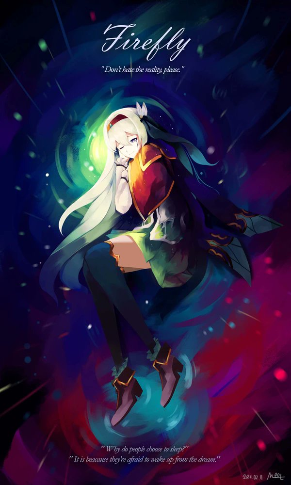 black_hairband cropped_jacket dress electronduck english_text firefly_(honkai:_star_rail) frilled_socks frills hair_between_eyes hair_ornament hair_ribbon hairband honkai:_star_rail honkai_(series) long_sleeves ribbon socks tears thighhighs