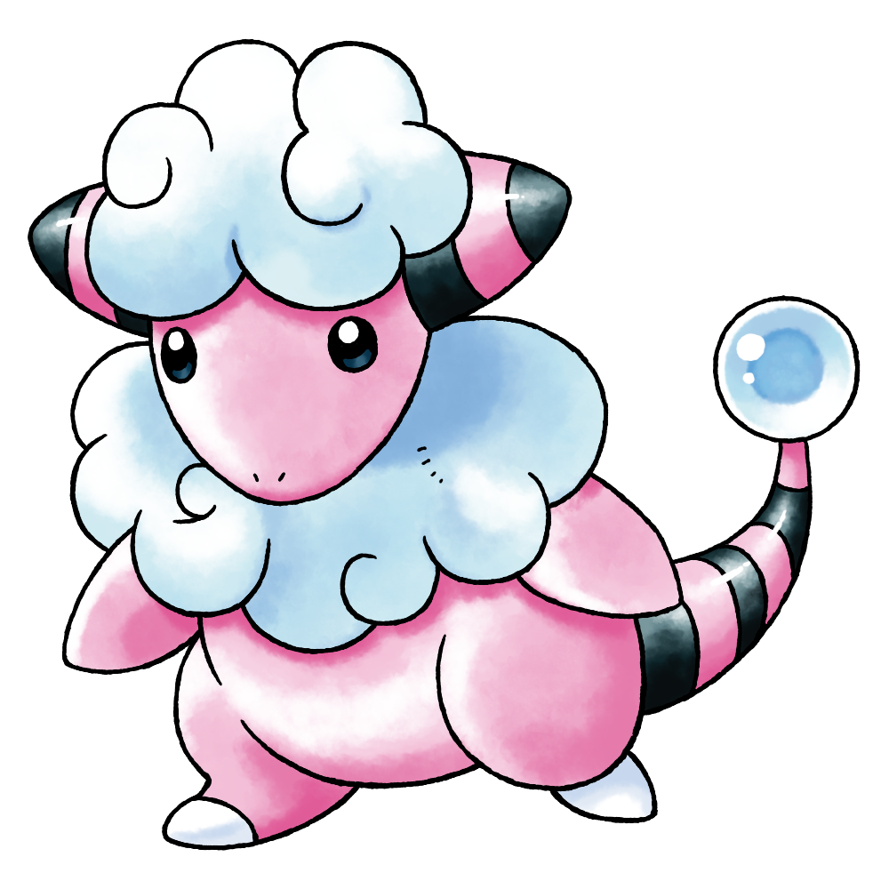 arms_at_sides black_horns black_tail colored_skin derivative_work flaaffy full_body gen_2_pokemon horns multicolored_horns neck_fur nintendo no_humans no_mouth nostrils official_style orb pink_horns pink_skin pink_tail pokemon pokemon_(creature) pokemon_focus pokemon_gsc_(prototype) prototype_design raciebeep sheep side_horns simple_background solo standing standing_on_one_leg striped_horns striped_tail sugimori_ken_(style) tachi-e tail transparent_background two-tone_horns watercolor_effect