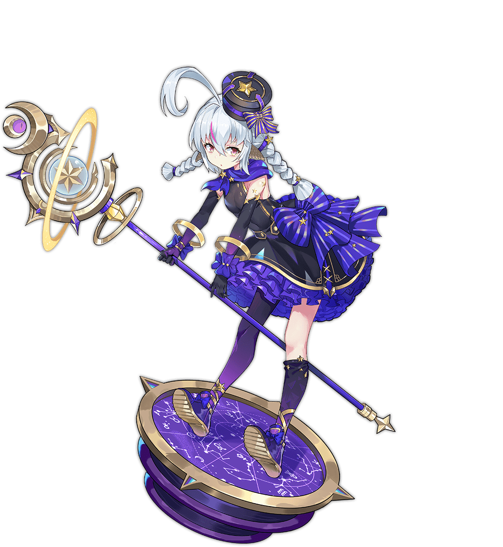 1girl ahoge animal_ears aquarius_(constellation) ark_order artist_request astraea_(ark_order) bare_shoulders bird_ears black_dress black_gloves black_hat blue_bow blue_gloves blue_shoes bow braid constellation constellation_print crescent dress dress_bow expressionless faux_figurine frilled_dress frills full_body gloves gold_trim gradient_gloves grey_hair hair_ornament hair_tie hat holding holding_staff huge_ahoge leo_(symbol) looking_at_viewer low_twin_braids official_art open_mouth pink_eyes pisces_(constellation) scorpius_(constellation) shoes single_sock single_thighhigh sleeveless sleeveless_dress sneakers socks solo space_print staff star_(sky) star_(symbol) star_chart star_hair_ornament starry_sky_print taurus_(symbol) thighhighs transparent_background twin_braids two-tone_cape virgo_(constellation) waist_bow wing_ears wrist_bow zodiac_wheel