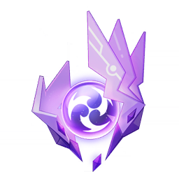 artist_request circuit commentary crystal elemental_symbol english_commentary floating game_cg gem genshin_impact glowing item item_focus lowres magatama no_humans official_art orb purple_theme still_life symbol third-party_source transparent_background wings