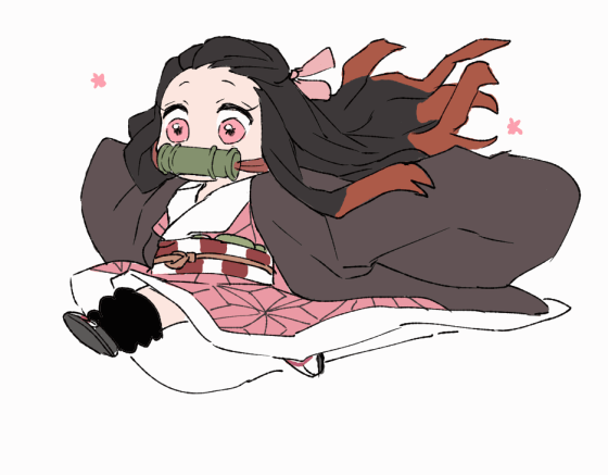 1girl age_regression aged_down animated animated_gif asa_no_ha_(pattern) bamboo bit_gag black_coat black_hair blinking checkered_clothes child coat floating_clothes floating_hair full_body gag gagged hair_pulled_back hair_ribbon haori japanese_clothes kamado_nezuko kimetsu_no_yaiba kimono leg_warmers long_hair long_sleeves mouth_hold multicolored_hair orange_hair oversized_clothes pink_eyes pink_kimono pink_ribbon qin_(7833198) ribbon running sandals simple_background sleeves_past_fingers sleeves_past_wrists socks solo streaked_hair tabi two-tone_hair very_long_hair white_background white_socks wide_sleeves zouri