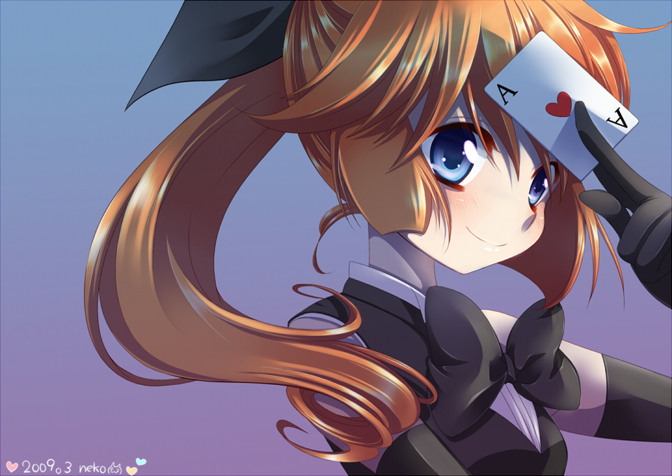 1990s_(style) 1girl bow brown_hair elbow_gloves female_focus gloves gotou_nao hair_bow haneoka_meimi kaitou_saint_tail magical_girl neko_(natsuiroclassic) phantom_thief ponytail retro_artstyle ribbon saint_tail solo