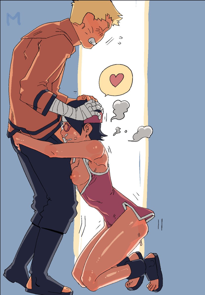 1boy 1girl ac120 age_difference alley arms_around_waist ass assertive_female bandaged_hand bandages bare_shoulders black_footwear black_hair black_pants blonde_hair blush boruto:_naruto_next_generations breasts breasts_out clenched_teeth closed_eyes clothed_sex collared_dress cum cum_in_mouth cum_on_body deepthroat dress erection facial fellatio forehead_protector glasses hands_on_another&#039;s_head headband heart hetero hug_and_suck kneeling naruto_(series) nipples no_panties open_clothes open_dress open_fly oral orange_shirt pants penis public_indecency pussy_juice red-framed_eyewear red_dress red_headband sandals shirt short_dress sleeveless sleeveless_dress small_breasts spoken_heart sweat teeth testicles uchiha_sarada uzumaki_naruto white_trim