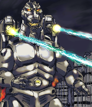 aircraft alien building cannon city destruction dinosaur directed-energy_weapon energy energy_beam energy_cannon energy_weapon exhaust fire flying g-force garuda_(godzilla) glowing glowing_eyes glowing_mouth godzilla_(series) godzilla_vs._mechagodzilla_ii japan_self-defense_force kaiju kamisimo_90 lowres maser maser_beam maser_cannon mecha mechagodzilla military military_vehicle robot shoulder_cannon stomach_cannon super_mechagodzilla tail toho united_nations_godzilla_countermeasure_center weapon