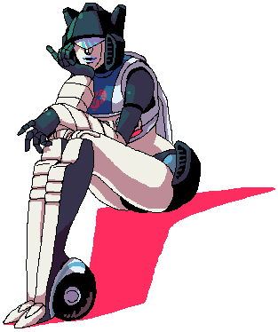 artist_request colored_shadow genderswap helmet jazz_(transformers) lowres shadow sitting source_request transformers visor wheel