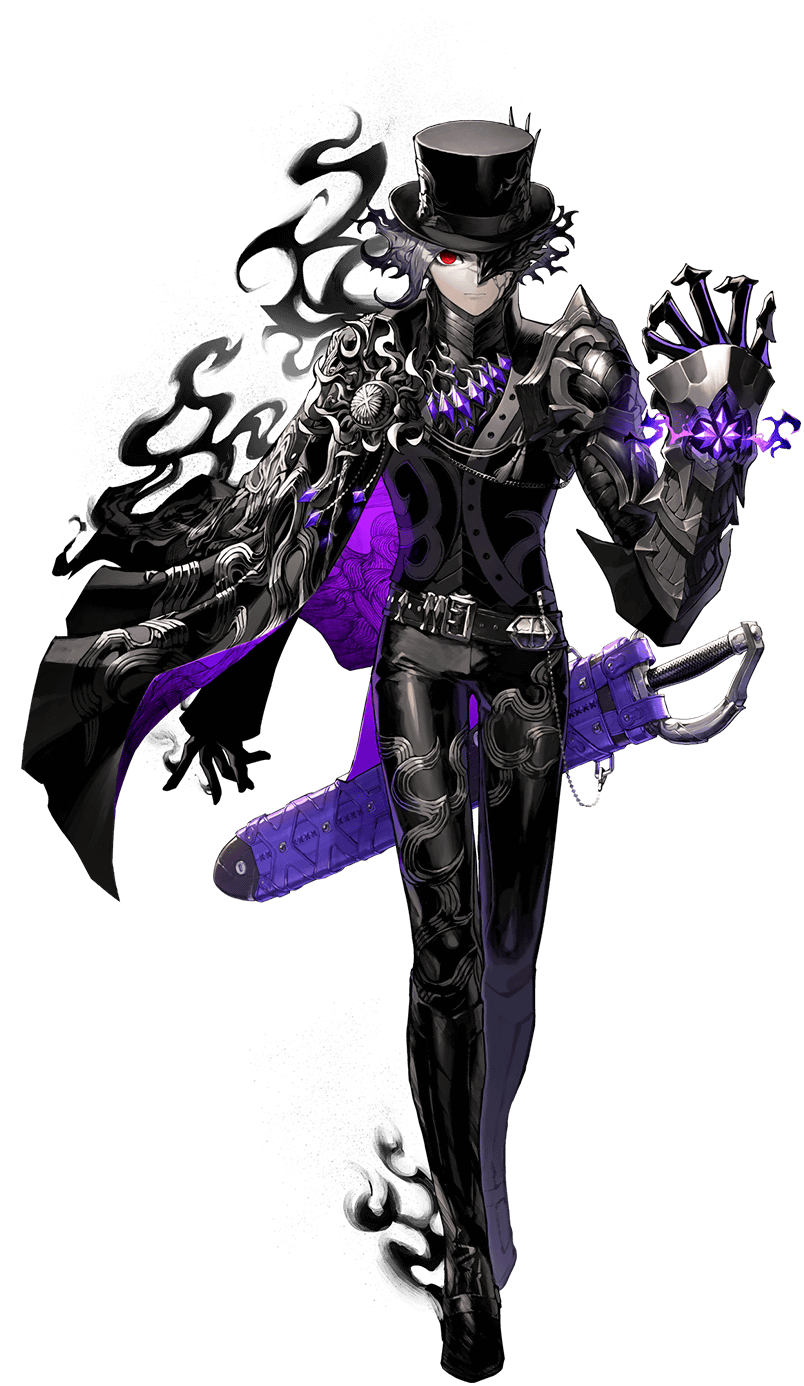 1boy belt black_fire black_hair black_pants black_shoes cape edmond_dantes_(fate) fate/grand_order fate_(series) fire full_body gauntlets hat highres looking_at_viewer male_focus mask official_art outline pants red_eyes routo shoes solo standing sword the_count_of_monte_cristo_(fate) the_count_of_monte_cristo_(first_ascension)_(fate) top_hat transparent_background weapon white_outline