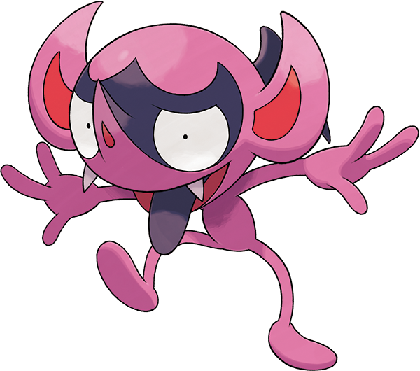 artist_request colored_tongue fangs full_body gen_8_pokemon impidimp nintendo official_art open_mouth outstretched_arms pointy_ears pointy_nose pokemon pokemon_(creature) pokemon_focus pokemon_swsh purple_tongue smile solo spread_arms standing standing_on_one_leg third-party_source tongue tongue_out transparent_background