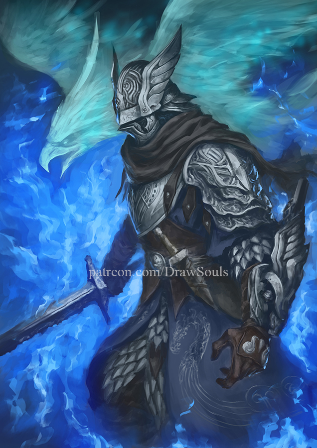 1other ambiguous_gender armor artist_name brown_cape brown_gloves cape commentary draw_souls elden_ring elden_ring_nightreign gloves helmet holding holding_sword holding_weapon patreon_username scale_armor standing sword watermark weapon winged_helmet wylder_(elden_ring)