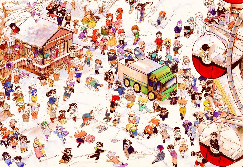 10s 6+boys 6+girls absolutely_everyone aipom anabel_(pokemon) annotation_request archer_(pokemon) archie_(pokemon) argenta_(pokemon) ariana_(pokemon) augustine_sycamore aurea_juniper bad_id bad_twitter_id barry_(pokemon) bianca_(pokemon) bill_(pokemon) birch_(pokemon) blaine_(pokemon) blue_oak box_truck brandon_(pokemon) brawly_(pokemon) brendan_(pokemon) brock_(pokemon) brother_and_sister bruno_(pokemon) brycen_(pokemon) bugsy_(pokemon) burgh_(pokemon) byron_(pokemon) caitlin_(pokemon) calem_(pokemon) candice_(pokemon) character_request cheren_(pokemon) chibi chili_(pokemon) chuck_(pokemon) cilan_(pokemon) clair_(pokemon) clay_(pokemon) coat crasher_wake cress_(pokemon) cynthia_(pokemon) cyrus_(pokemon) dahlia_(pokemon) daisy_(pokemon) daisy_oak darach_(pokemon) dawn_(pokemon) drayden_(pokemon) dumbbell earl_dervish electrode_(pokemon) elesa_(pokemon) elite_four elm_(pokemon) emerald_(pokemon) erika_(pokemon) ethan_(pokemon) eusine_(pokemon) everyone facial_hair falkner_(pokemon) fantina_(pokemon) ferris_wheel fishing fishing_rod flannery_(pokemon) frontier_brain gardenia_(pokemon) gastly gen_1_pokemon gen_2_pokemon gen_3_pokemon giovanni_(pokemon) gkanzh glasses green_(pokemon) greta_(pokemon) gym_leader hilbert_(pokemon) hilda_(pokemon) house hugh_(pokemon) ice_fishing iris_(pokemon) jacket janine_(pokemon) jasmine_(pokemon) jigglypuff juan_(pokemon) jumpluff jupiter_(pokemon) karen_(pokemon) koga_(pokemon) kris_(pokemon) lance_(pokemon) lapras lenora_(pokemon) lily_(pokemon) liza_(pokemon) long_hair lucas_(pokemon) lucy_(pokemon) magikarp market_stall mars_(pokemon) maxie_(pokemon) may_(pokemon) maylene_(pokemon) miniskirt mirei_(pokemon) misty_(pokemon) morty_(pokemon) mother_(pokemon) motor_vehicle mr._briney multiple_boys multiple_girls mustache n_(pokemon) nate_(pokemon) nintendo noctowl noland_(pokemon) norman_(pokemon) oddish palmer_(pokemon) pantyhose partially_annotated petrel_(pokemon) playing poke_ball pokemon pokemon_(creature) pokemon_adventures pokemon_bw pokemon_bw2 pokemon_dppt pokemon_gsc pokemon_hgss pokemon_rgby pokemon_rse pokemon_xy proton_(pokemon) pryce_(pokemon) red_(pokemon) roark_(pokemon) rosa_(pokemon) rowan_(pokemon) roxanne_(pokemon) sabrina_(pokemon) samuel_oak saturn_(pokemon) scarf scott_(pokemon) serena_(pokemon) short_hair siblings silver_(pokemon) sitting skating skiing skirt skitty skyla_(pokemon) sneasel snow snow_angel snowball snowman spenser_(pokemon) steven_stone surge_(pokemon) swalot sweater swinub tate_(pokemon) team_aqua team_galactic team_magma team_rocket teddiursa thorton_(pokemon) truck tucker_(pokemon) two_side_up violet_(pokemon) volkner_(pokemon) wallace_(pokemon) wally_(pokemon) wattson_(pokemon) whitney_(pokemon) will_(pokemon) winona_(pokemon) yellow_(pokemon)