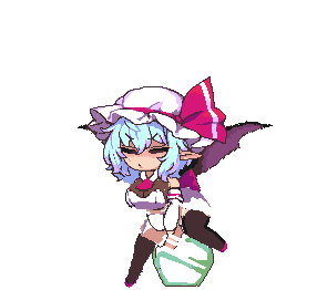 1futa adapted_costume alternate_breast_size animated animated_gif bar_censor bat_wings black_shirt black_thighhighs blue_hair blush bottomless breasts censored closed_eyes cum cum_in_container dress ejaculation erection excessive_cum full-package_futanari futanari hair_between_eyes handsfree_ejaculation hat hat_ribbon large_breasts lowres mob_cap namako_daibakuhatsu orgasm penis pink_dress pixel_art pointy_ears red_ribbon remilia_scarlet ribbon shirt short_hair solo source_request spontaneous_orgasm testicles thick_thighs thighhighs thighs touhou transparent_background vampire wings