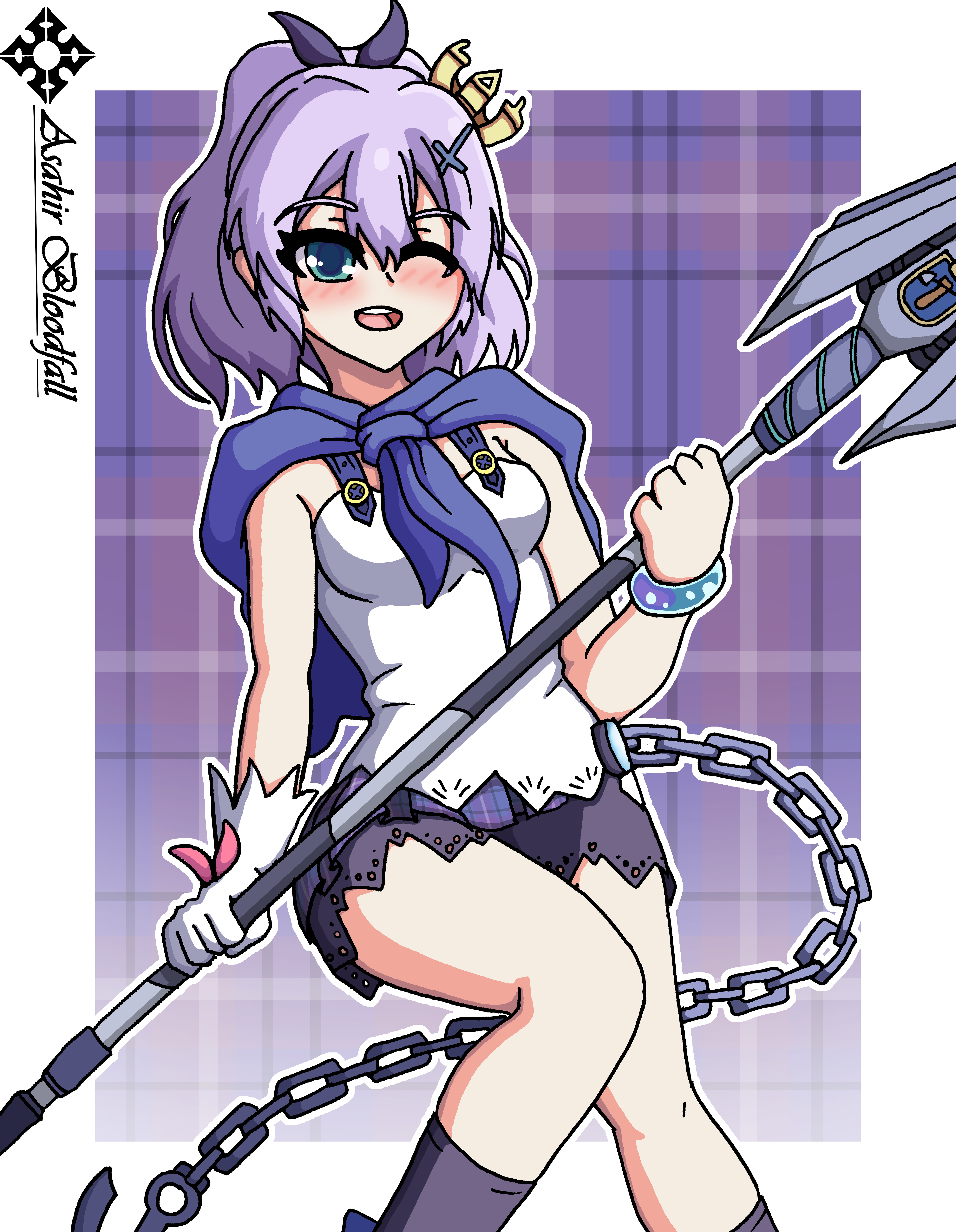 1girl absurdres asahir azur_lane highres javelin_(azur_lane) purple_hair tagme