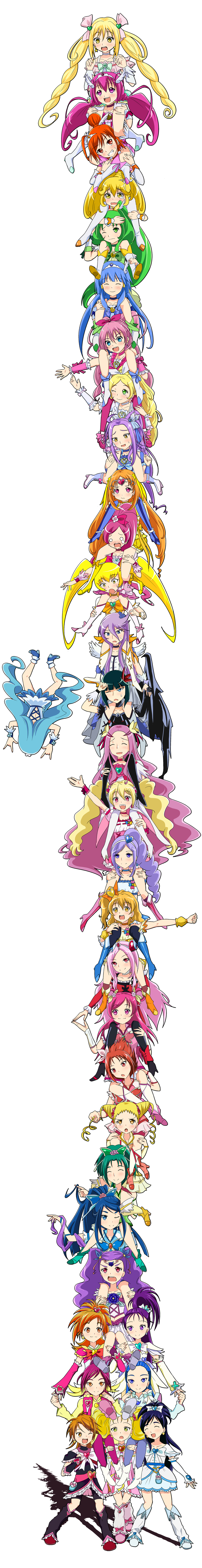 00s 10s 6+girls absurdres akimoto_komachi aoki_reika aono_miki azumawari_(azumofu) bike_shorts blue_skirt blush boots bow brooch carrying choker closed_eyes cone_hair_bun cure_aqua cure_beat cure_beauty cure_berry cure_black cure_bloom cure_blossom cure_bright cure_dream cure_echo cure_egret cure_flower cure_happy cure_lemonade cure_march cure_marine cure_melody cure_mint cure_moonlight cure_muse cure_muse_(yellow) cure_passion cure_peace cure_peach cure_pine cure_rhythm cure_rouge cure_sunny cure_sunshine cure_white cure_windy dark_precure falling fresh_precure! futari_wa_precure futari_wa_precure_max_heart futari_wa_precure_splash_star hair_bun hair_flaps half_updo hanasaki_kaoruko hanasaki_tsubomi heart heart_brooch heartcatch_precure! higashi_setsuna high_ponytail highres hino_akane_(smile_precure!) holding_hands hoshizora_miyuki houjou_hibiki hyuuga_saki jewelry kasugano_urara_(yes!_precure_5) kiryuu_kaoru kiryuu_michiru kise_yayoi knee_boots kujou_hikari kurokawa_eren kurumi_erika long_hair long_image looking_at_another looking_down looking_up magical_girl md5_mismatch midorikawa_nao milk_(yes!_precure_5) milky_rose mimino_kurumi minamino_kanade minazuki_karen mishou_mai misumi_nagisa momozono_love multiple_girls myoudouin_itsuki natsuki_rin one_eye_closed open_mouth piggyback pink_bow ponytail precure precure_all_stars precure_all_stars_new_stage:_mirai_no_tomodachi ruffling_hair sakagami_ayumi seiren_(suite_precure) shiny_luminous shirabe_ako short_hair shorts shorts_under_skirt shoulder_carry sitting sitting_on_person skirt smile smile_precure! suite_precure sweatdrop tall_image tears thigh_boots thighhighs tsukikage_yuri twintails white_choker yamabuki_inori yellow_bow yes!_precure_5 yes!_precure_5_gogo! yukishiro_honoka yumehara_nozomi