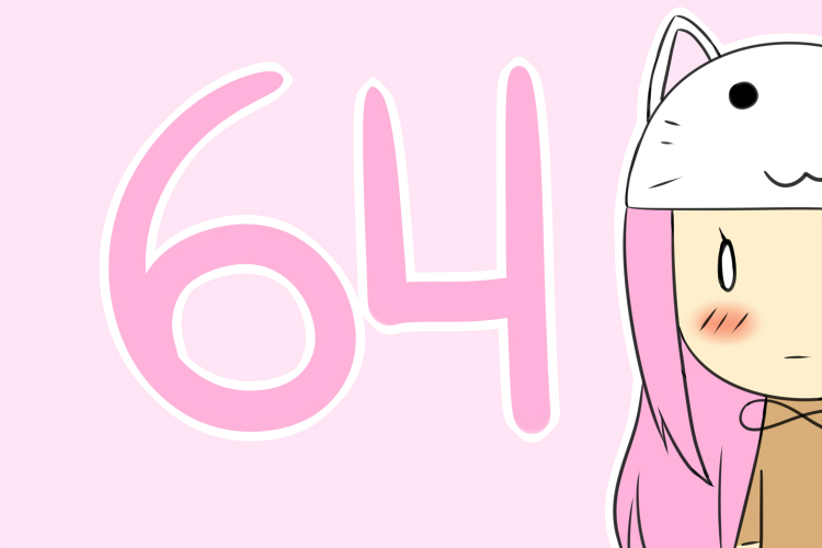 1girl animal_ears animal_hat blush cat_ears cat_hat chibi female_focus hat long_hair magister megurine_luka megurine_luka_(toeto) pink_hair solo toeto_(vocaloid) vocaloid
