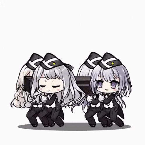 4girls ak-12_(girls&#039;_frontline) ak-15_(girls&#039;_frontline) alternate_costume an-94_(girls&#039;_frontline) animated animated_gif black_headwear black_pants blinking chibi closed_eyes closed_mouth coffin dancing dancing_pallbearers_(meme) defy_(girls&#039;_frontline) formal_clothes girls&#039;_frontline gloves hat korean_commentary long_hair long_sleeves lowres meme multiple_girls necktie pant_suit pants purple_eyes rpk-16_(girls&#039;_frontline) saru_(style) short_hair silver_hair simple_background smile suit white_background white_gloves ysas