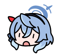 1girl :o ako_(blue_archive) black_hairband blue_archive blue_hair chibi hair_between_eyes hairband halo head_only lowres nyaru_(nyaru_4126) open_mouth simple_background solo white_background |_|