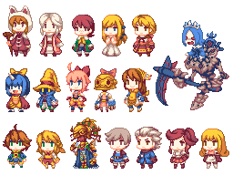 00s 1990s_(style) 6+boys 6+girls ahoge aire aire_(final_fantasy) alma_beoulve amidatelion arc_(ff3) aria_benett armor black_mage_(final_fantasy) bow brand_(hikari_no_4_senshi) brandt_(final_fantasy) brother_and_sister celeb character_request chelinka child clavat devout eiko_carol final_fantasy final_fantasy_crystal_chronicles final_fantasy_crystal_chronicles:_echoes_of_time final_fantasy_crystal_chronicles:_ring_of_fates final_fantasy_iii final_fantasy_ix final_fantasy_tactics hat hikari_no_4_senshi jusqua lowres multiple_boys multiple_girls nintendo_ds_wallpaper norschtalen pixel_art retro_artstyle scholar_(final_fantasy) scythe seer sherlotta siblings simple_background transparent_background unita vivi_ornitier white_background yellow_bow yuke yunita yuri_(ffcc) zero2