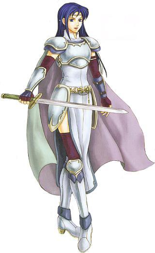 cape fire_emblem fire_emblem:_the_blazing_blade isadora_(fire_emblem) long_hair nintendo sword weapon