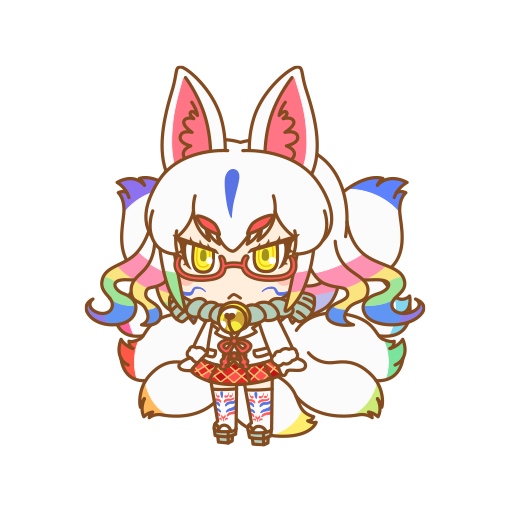 1girl animal_ears extra_ears fox_ears fox_girl fox_tail kemono_friends kemono_friends_pavilion kyuubi_(kemono_friends) looking_at_viewer official_art solo tail transparent_background