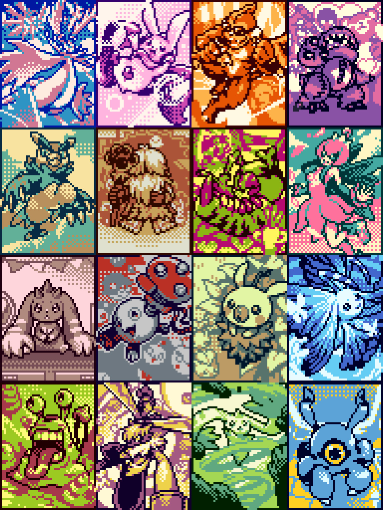 cherubimon cherubimon_(virtue) cutemon digimon digimon_(creature) dokunemon etemon ex-tyranomon fairy falcomon flower jijimon lilimon lopmon mamemon minomon monster_girl morphomon numemon petals plant_girl symbareangoramon terriermon tsumemon