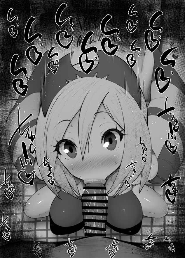 1boy 1girl bar_censor bare_shoulders blush breasts censored collar covered_erect_nipples dot_nose erection eyelashes fellatio floor from_above greyscale hair_between_eyes hairband hetero irida_(pokemon) kurotama lips looking_at_viewer looking_up medium_breasts monochrome nintendo oral penis pokemon pokemon_legends:_arceus pov saliva shiny_skin shirt short_hair solo_focus squatting strapless strapless_shirt sweat thick_lips waist_cape wall