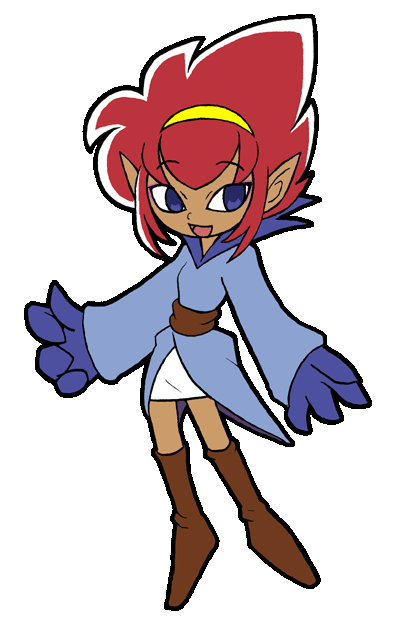 1girl anna_(legendz) blue_eyes female_focus harpy_(legendz) legendz red_hair solo