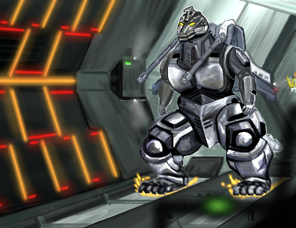 aircraft artillery cannon catapult directed-energy_weapon energy_cannon energy_weapon g-force garuda_(godzilla) godzilla_(series) godzilla_vs._mechagodzilla_ii gokuhi hangar japan_self-defense_force jetpack kaiju linear_catapult_launcher maser_cannon mecha mechagodzilla military military_vehicle no_humans robot shoulder_cannon sparks super_mechagodzilla toho tunnel united_nations_godzilla_countermeasure_center weapon