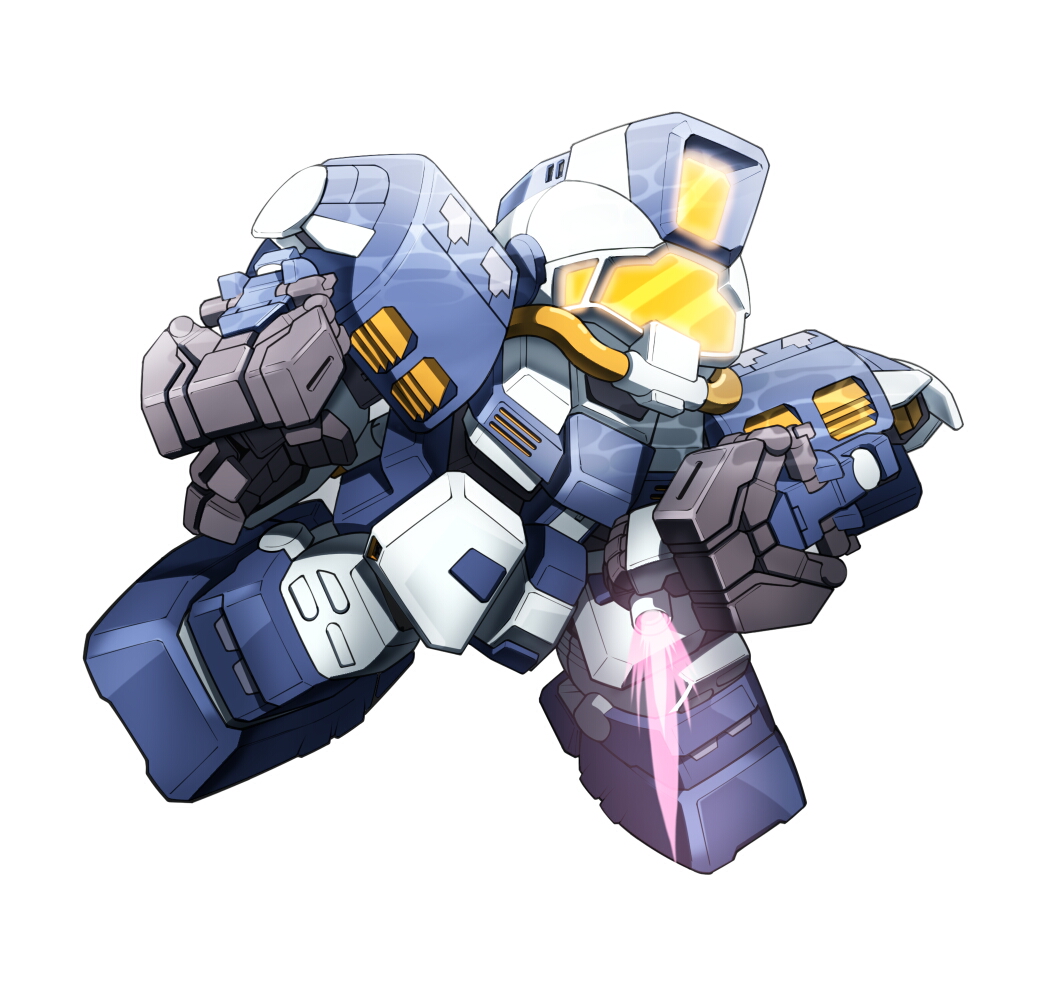 aqua_gm claws energy_sword gm_(mobile_suit) gundam gundam_unicorn knife mecha no_humans robot solo sword take_tonbo underwater weapon