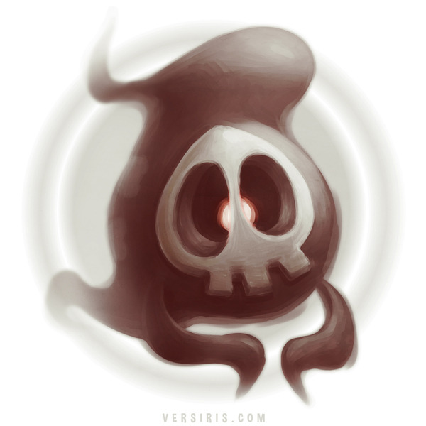 commentary creature duskull english_commentary floating full_body gen_3_pokemon ghost looking_at_viewer nintendo no_humans pokemon pokemon_(creature) simple_background solo versiris white_background