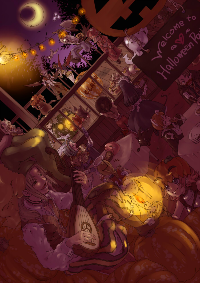 6+boys 6+girls alice_(ragnarok_online) angel_wings arguing armor assassin_(ragnarok_online) assassin_cross_(ragnarok_online) baphomet_jr black_cape black_hair black_pants black_shirt blacksmith_(ragnarok_online) blonde_hair blue_pants breastplate breasts brown_capelet brown_hair brown_pants brown_shirt brown_vest candle cape capelet chair chinese_clothes closed_mouth clown_(ragnarok_online) collared_shirt crop_top crusader_(ragnarok_online) cup demon demon_wings deviruchi dutch_angle eating fire fire full_body fur-trimmed_shirt fur-trimmed_shorts fur_trim gauntlets green_hair green_headwear halloween hat high_priest_(ragnarok_online) holding holding_tray honey instrument jack-o&#039;-lantern jester_cap jewelry jiangshi long_hair long_sleeves looking_at_another looking_to_the_side lute_(instrument) mage_(ragnarok_online) maid maid_headdress medium_breasts multiple_boys multiple_girls munak necklace night novice_(ragnarok_online) open_mouth orange_hair outdoors pantaloons pants pauldrons plate ponytail poring pumpkin purple_hair quiche ragnarok_online red_cape red_shirt shirt short_hair short_shorts shorts shoulder_armor sitting sleeveless sleeveless_shirt sniper_(ragnarok_online) stage stage_lights standing susukinohukurou table taekwon_(ragnarok_online) tangzhuang tray two-tone_shirt vest waist_cape white_hair white_pants white_shirt wings wizard_(ragnarok_online) yellow_headwear yellow_shirt yellow_shorts