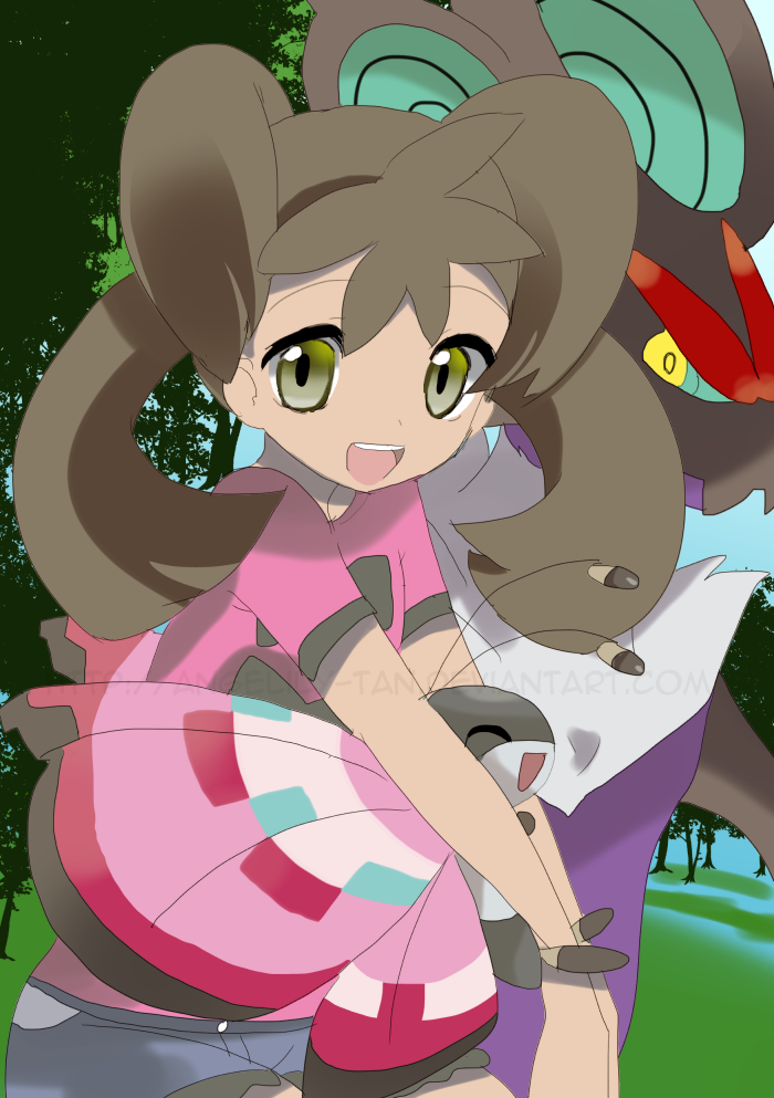 10s 1girl angeliclily antennae black_bow bow brown_eyes brown_hair bug butterfly closed_eyes deviantart_username gen_6_pokemon insect looking_at_viewer nintendo noivern open_mouth pokemon pokemon_xy ribbon shauna_(pokemon) simple_background smile vivillon vivillon_(meadow) white_background wings yellow_eyes