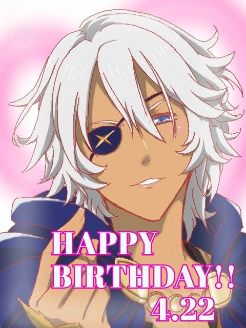 1boy blue_eyes blue_hood dated eyepatch fire_emblem fire_emblem_fates hair_between_eyes happy_birthday looking_at_viewer male_focus niles_(fire_emblem) nintendo notimago portrait white_hair