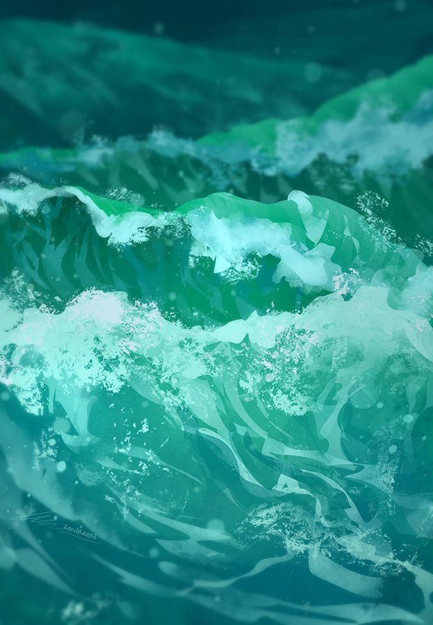 aqua_theme breaking_wave foaming_waves light_particles monochrome nature no_humans no_lineart ocean original sea_spray signature water waves zandra