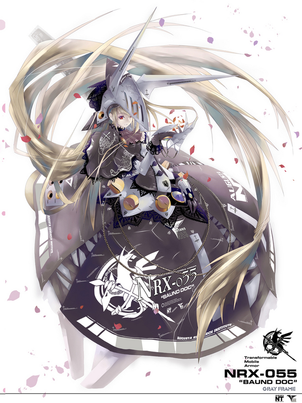 1girl absurdly_long_hair armor armored_dress ascot baund_doc beads black_gloves blonde_hair breasts brooch brown_hair capelet character_name clothes_writing cross cross_print dress female_focus floating_hair floral_print full_body gauntlets gloves gundam helmet jewelry ky_(nimbusky) lace lace-trimmed_dress lace-trimmed_gloves lace_trim large_breasts logo long_dress long_hair looking_at_viewer mecha_musume one_eye_covered petals red_eyes smile solo spikes very_long_hair white_background zeta_gundam