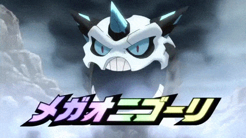 10s animated animated_gif battle gen_2_pokemon gen_3_pokemon glalie lowres mega_glalie mega_pokemon mega_steelix nintendo no_humans pokemon pokemon_(creature) pokemon_oras steelix
