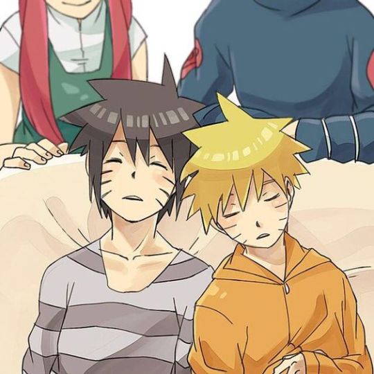 1girl 3boys multiple_boys namikaze_minato naruto:_road_to_ninja naruto_(series) naruto_shippuuden uzumaki_kushina uzumaki_naruto
