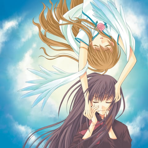 2girls akanegasaki_sora arms_up black_dress blush chin_rest china_dress chinese_clothes closed_eyes dress ever_17 head_on_head head_rest komachi_tsugumi lowres multiple_girls necktie red_necktie upper_body upside-down white_dress