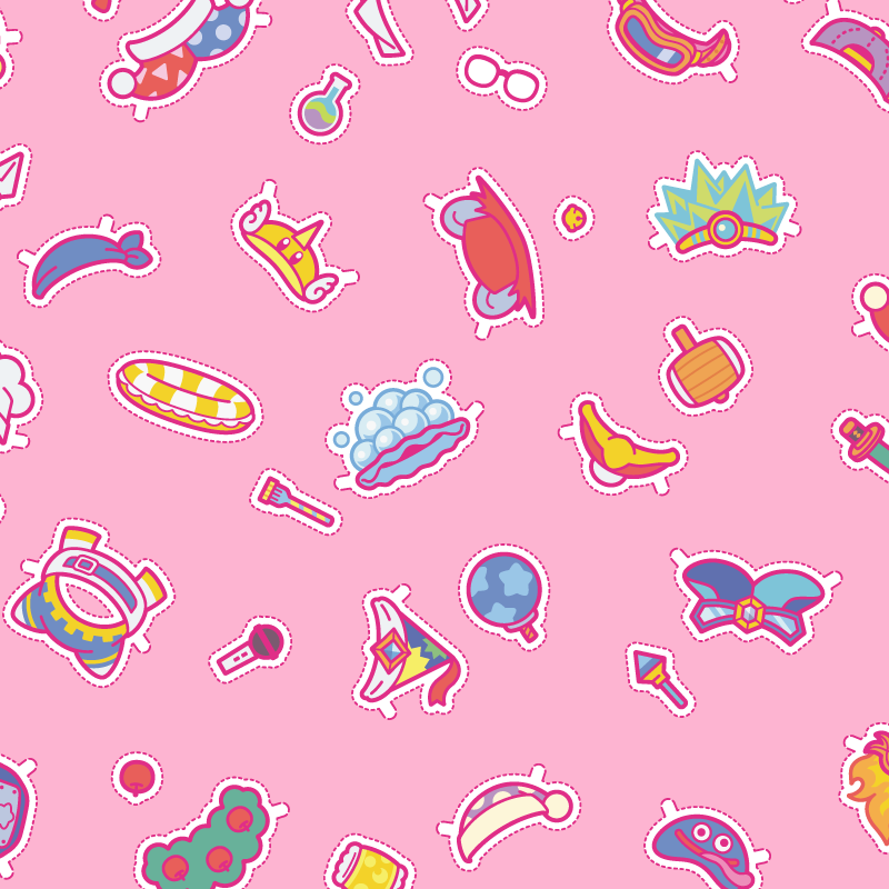 animal_ears apple artist_request bandana bandana_waddle_dee baseball_cap blue_bandana blue_hat bomb bomb_kirby bubble bubble_kirby clothes_focus cutter_kirby daroach doctor_kirby dotted_line explosive fake_animal_ears flask food fork fruit glasses gooey_(kirby) hammer hat jacket jester_cap king_dedede kirby kirby:_planet_robobot kirby_(series) kirby_super_star marx_(kirby) microphone mike_kirby mirror_kirby mouse_ears nightcap nintendo no_humans object_focus official_art pillow pink_background pointy_hat red_hat second-party_source simple_background sleep_kirby spark_kirby star_(symbol) swim_ring two-tone_hat wand whispy_woods white_jacket winged_hat yellow_hat yo-yo_kirby