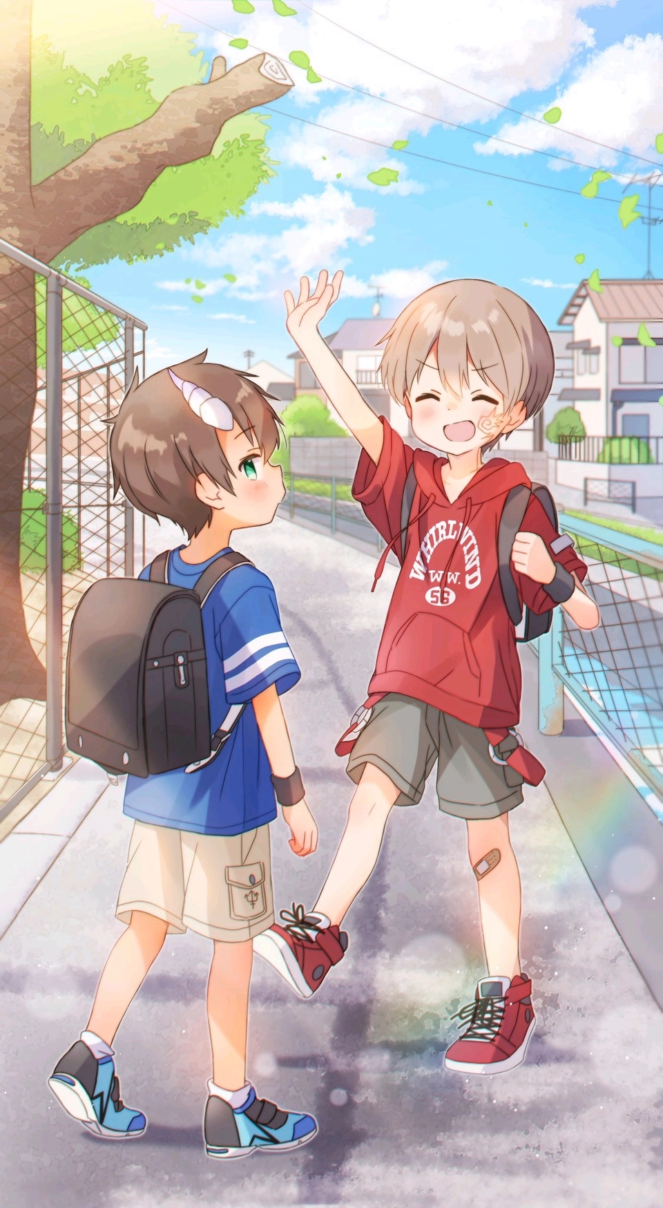 child dai_(far_tarooo) far_tarooo highres male_focus non-web_source original rotto_(far_tarooo) short_hair