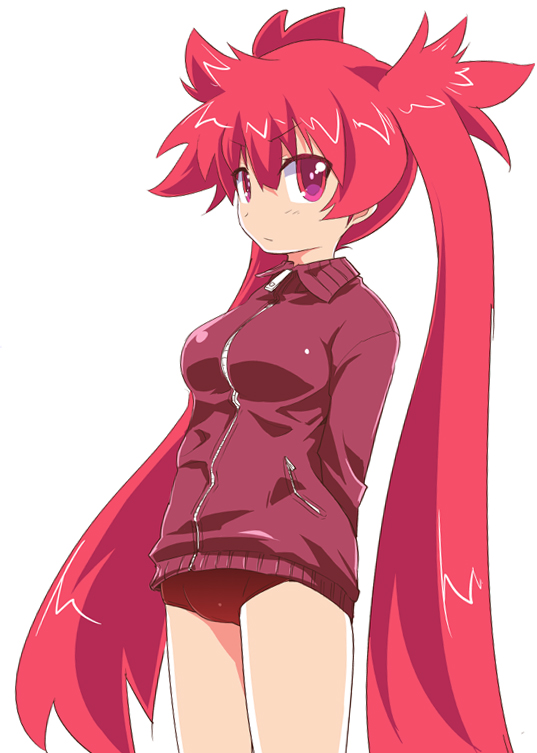 1girl alternate_costume aq_interactive arcana_heart arcana_heart_3 atlus breasts examu female_focus long_hair red_eyes red_hair scharlachrot solo takashi_moritaka twintails very_long_hair